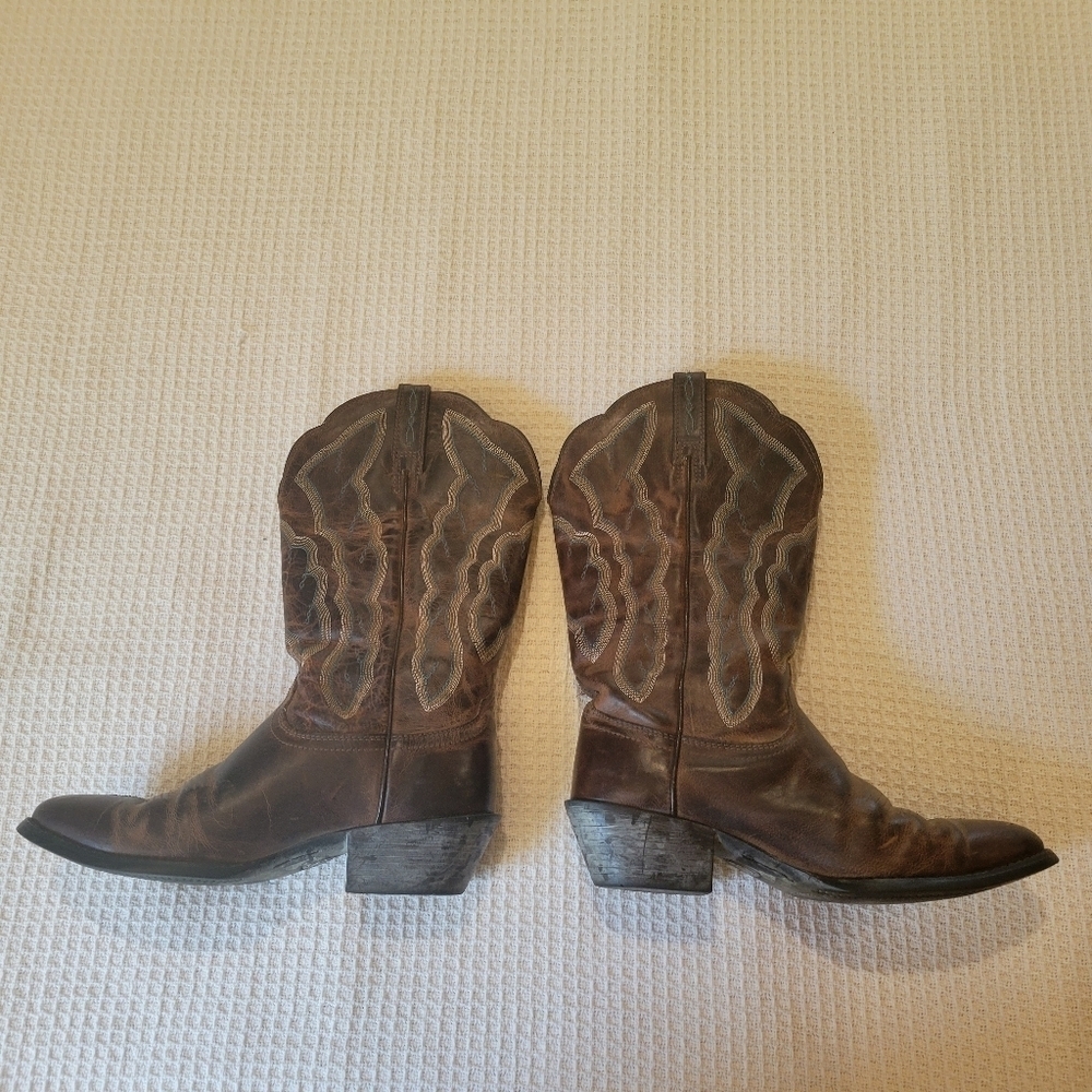 Ariat Distressed Leather Cowboy Boots - Picture 7 of 9